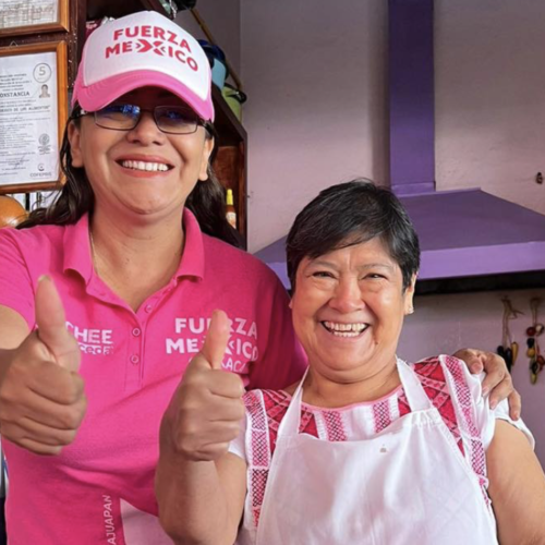 La candidata a la presidencia municipal de Huajuapan, Marycheé Sánchez, lidera una planilla comprometida con el cambio y la transparencia.